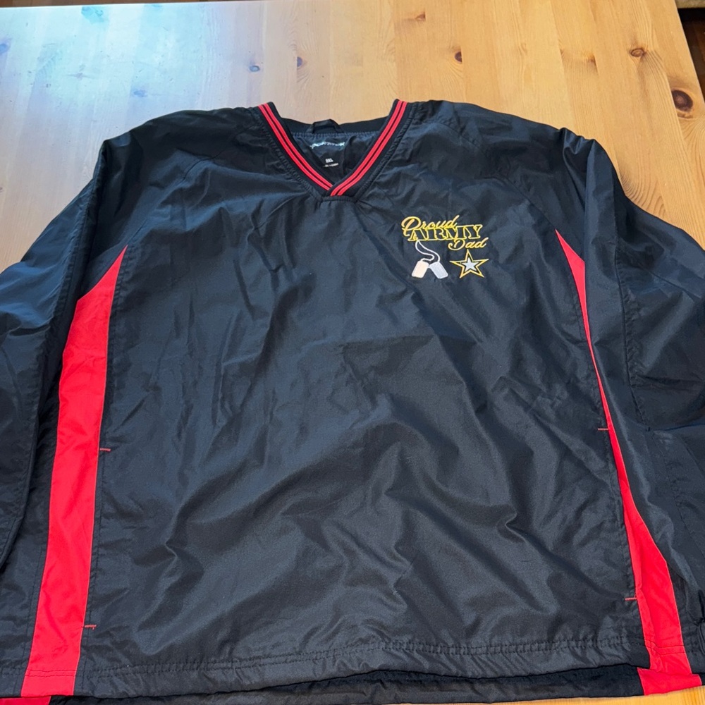 Like new! Proud Army Dad Sport-Tek Black Pullover Jacket Size 2XL